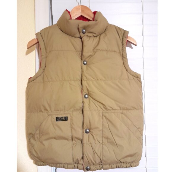 2 Sided Down Waterfowl Boy's Youth Polo Ralph Lauren Puffer Vest sz 10/12 - Picture 2 of 8